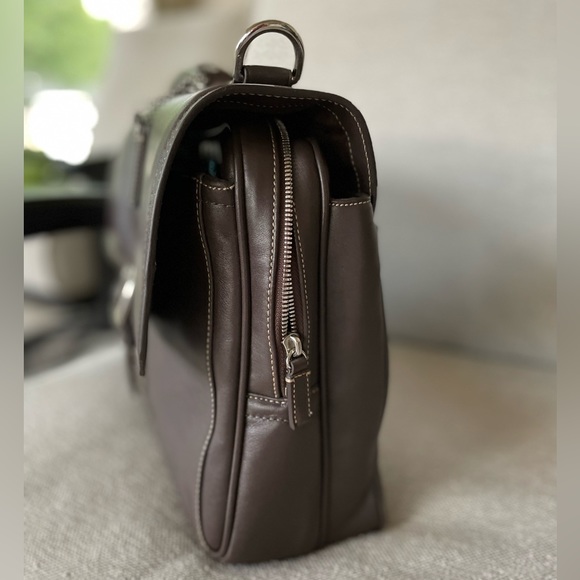 Men’s Coach Dark Brown Brief Case Never Used - Picture 5 of 14